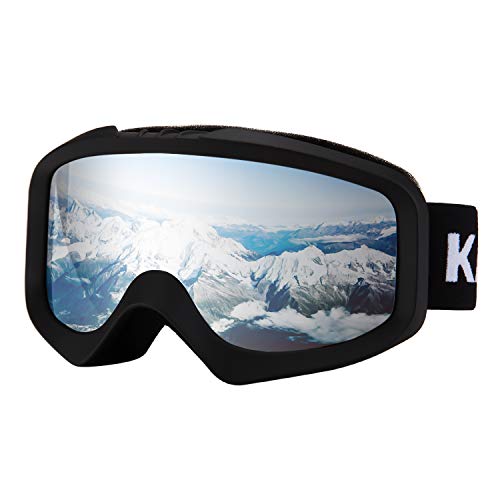 Karsaer Ski Goggles, Snowboard Goggles, Anti-Fog 100% UV Protection, Double-Layer Cylindrical Lenses, OTG, Anti-Fog & Helmet Compatible Fit Snow Goggles for Men & Women - Thumbnail 6