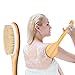 MASWATER Dry Brushing Body Brush - for Dry Skin Brushing & Exfoliating with 100% Natural Boar Bristles & Long Handle kit, Back Brush Scrubber, Bath & Shower Brush, Face Brush,Cellulite Massager Brush