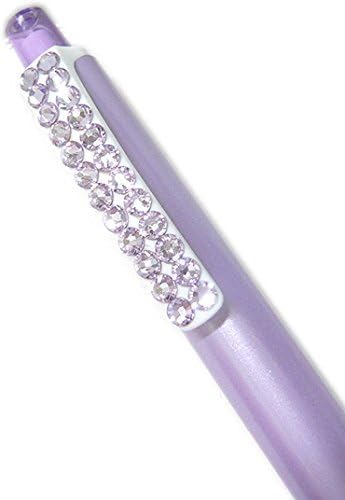 Amazon クルトガ 限定 Kurutoga シャープペンシル バイオレット Parfumクリスタル キラキラクリップ スワロフスキー クリスタル 可愛いシャーペン 0 5mm シャープペン 文房具 オフィス用品