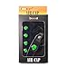 iDoood Car Tire Valve Stem Air Caps Cover + Keychain Black (Logo:For Alien)