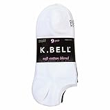 K. Bell Socks Women's 6 Pack Pair No Show Socks