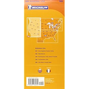 USA West Map (Michelin Regional Map)