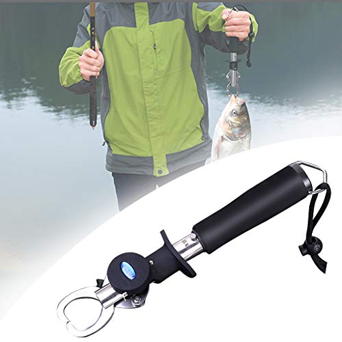 95sCloud Fischgreifer Angelzange Fischgriff-Werkzeuge mit Gewicht Skala und Maßband, Greifer Fischlippengriff Fisch…