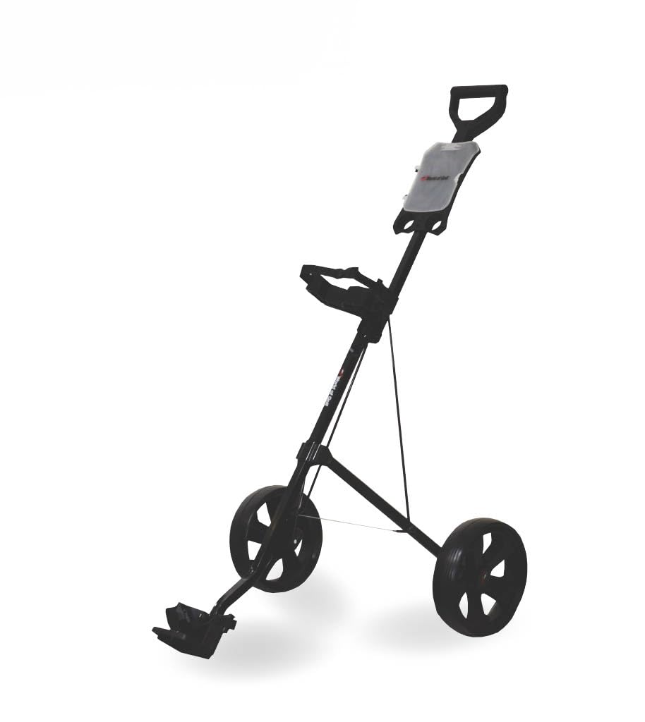 Jef World Of Golf Carro de golf de acero de lujo, negro