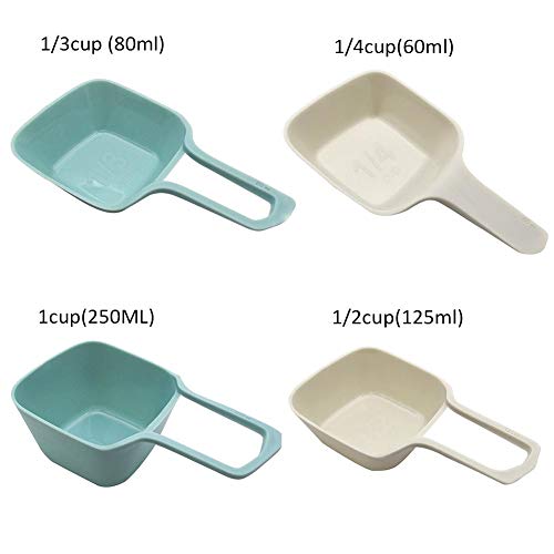 Biback Measuring Spoon Food Grade Plastic Four Set Measuring Spoon Measuring Cup Measuring Spoon Set Milk Powder Spoon Coffee Spoon Combination With Scale