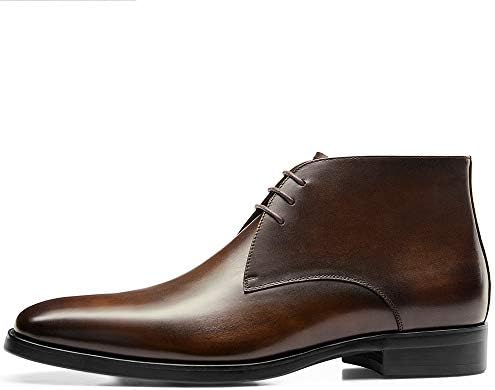 black leather chukka