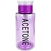 PANA Brand 7oz. (Quantity: 1 Pieces) Acetone Labeled Liquid Push Down Pump Dispenser Bottle with Flip Top Cap (Purple)