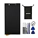 Sunways LCD Display Touch Digitizer Glass Lens Screen Replacement for Sony Xperia Z5 E6603 E6633 E6653 E6683 with Device Opening Tools& pre-Cut Adhesive(Black)