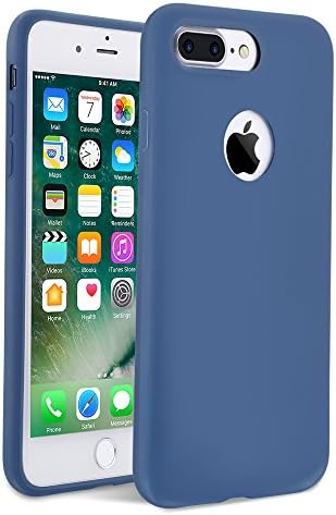 Seedoo iPhone 7 Plus Case,Liquid Silicone Shock Proof Case with Microfiber Protective for iPhone 7 Plus [Delight][Purple]