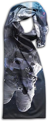 Unisex Astronaut Plain Knitted Warm Winter Outdoor Scarf For Adults