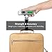 Recat Digital Hanging Luggage Scale with Temperature Sensor, Rubber Paint, 110 Pounds, Silver (1 Pack)