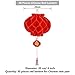 Pangda 30 Packs 8 Inch Chinese Red Paper Lanterns for 2025 Chinese New Year Decorations, Spring Festival Decoration to Drive off Bad Luck