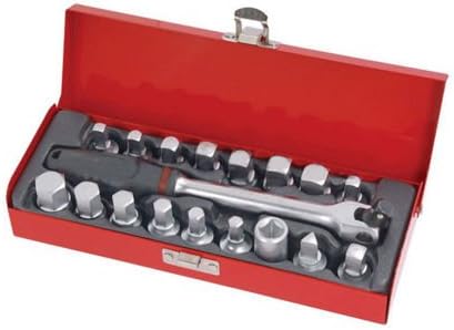 Universal Drain Plug Key Socket Set Sump Oil Axle Sockets Hand Tool Car Garage Amazon Com