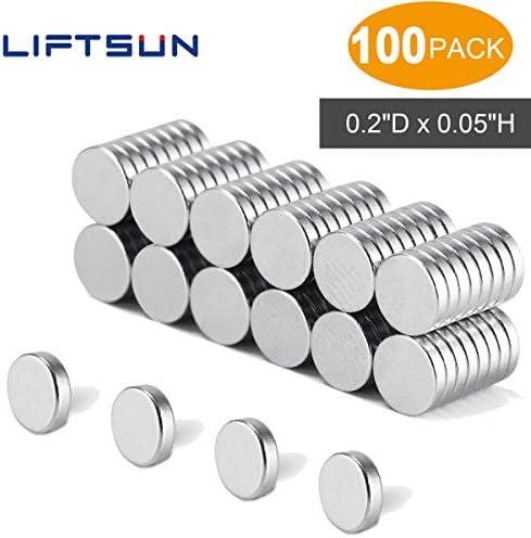 Refrigerator Magnets, 100PCS Premium Fridge Magnets,Round Whiteboard Magnets,Small Office Magnets,Durable Mini Magnets For Multi-Use,0.2"D x 0.05"H (5x1 mm)