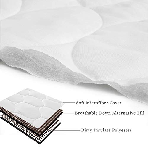 Ubauba Queen Mattress Pad - Down Alternative Mattress Protector Quilted Fitted Sheet Mattress Cover - Queen / 60x80