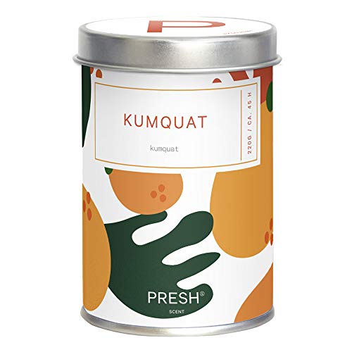 PRESH Scented Soy Candle Medium Can 8 oz. (Kumquat)