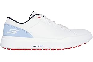 Skechers Womens Drive 6 Arch Fit Leather Relaxed Fit Waterproof Golf Shoe