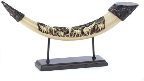 Quotech Far East Elephants Home Decor Tusk