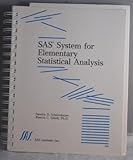 SAS System for Elementary Statistical Analysis, SAS Institute Staff, 1555440762
