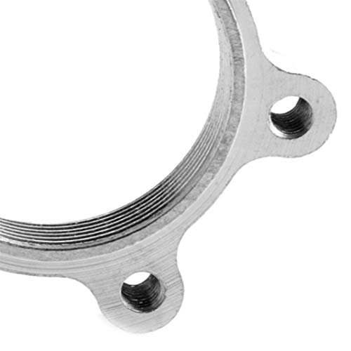 YouCY 2 Pcs Bicycle Free Wheel Hubs Disc Brake Rotor Disc 6 Bolt Bicycle Freewheel Threaded Hubs Disk Bike Disc Brake Rotor Flange Adapter,44MM