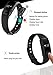 Sabuy Smart Band with Heart Rate Monitor Fitness Activity Tracker Sleep Counter Wireless Pedometer Wristband Sports Bracelet (Black)