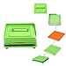 100 Holes Capsule Holder Plate, Capsule Filler Machine Tray,Manual Powder Filling Machine for Size 00 Pill Maker,(Green)