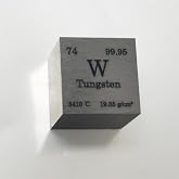 Tungsten Cube 10mm (0.39 Inch) &ndash; Ultra-Dense 99.95% Pure Metal Density Block with Right-Angled Edges for STEM Education &amp; Collectors