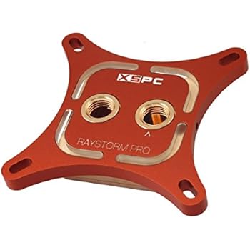 XSPC RayStorm Pro Red WaterBlock, Intel CPU, White LEDs