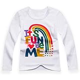 Lynlla Kids Girls Cute Tee Cotton Tops T Shirts 1-10 Years