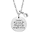 lauhonmin Stepdaughter Stepson Gifts Necklace from Stepmom Stepdad Family Jewelry - Life gave me the gift of you
