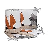 Bedtime Originals Acorn 4-Piece Crib Bumper