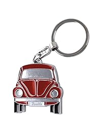 VW Collection by Brisa Original Volkswagen VW Rojo clásico Bug Beetle Llavero y metal en relieve caja de regalo