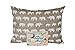Little Sleepy Head Toddler Pillowcase 13 x 18-100% Organic Cotton & Hypoallergenic (Happy Elephants)