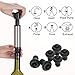 Yoocaa Wine Saver Preserver - with 1 Wine Vacuum Pump and 6 Wine Bottle Stoppers - Black