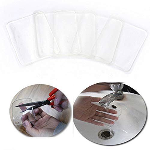MSOO Sticky Silicone Gel Pads Clear Anti-Slip Gel Pads Auto Gel Holders (6PCS)