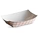 Disposable Paper Food Trays 3Lb-Heavy Duty, Grease Resistant 100 Pack. Red Check Tray Disposable Durable, Ideal for Festival Holds Treats Like Hot Dogs, Fries, Nachos
