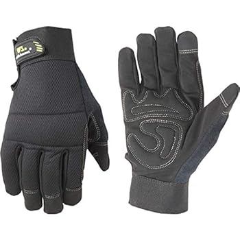 Wells Lamont Synthetic Leather Work Gloves with Touch Screen Capability, High Dexterity, Large (7706L)