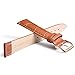 Leather Watch Band with Rose Gold Watch Buckle - Choices of Color & Width (18mm,20mm or 22mm) Genuine Cowhide Interchangeable Strap(20mm,Light Brown)