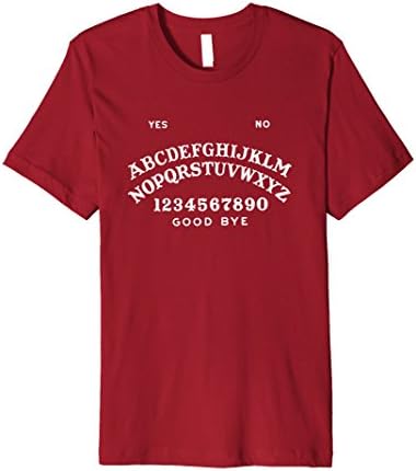 Mens Ouija Board Shirt Funny Halloween Party T-Shirt Large Cranberry