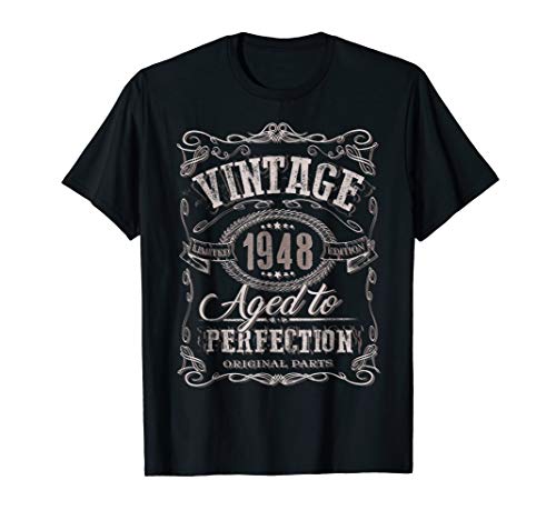 71st Birthday gift shirt Vintage dude 1948 71 year old shirt