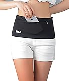 EAZYMATE Travel Money Belt - Stylish Running Belt - Large Security Pocket Zipper Fits All Phones iPhone6,7,8,X, Plus,Great Hands-Free Traveling Sports