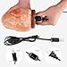 BanWood Crystal Salt Lamp With Wood Base Come With Bulb and Cord (6-7inch)