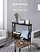 Kealive Console Table, 2-Tier Wood Sofa Table With Storage Shelf X Frame 39.4×11.8×31.5 inches, Black