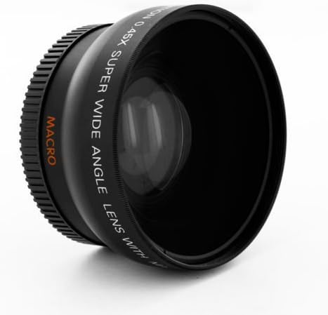 Theera - HD Wide Angle .45x Lens fo JVC Everio GZ-HD300 HD320 HM200 MC100AG MC100U MC200U YRS 1271