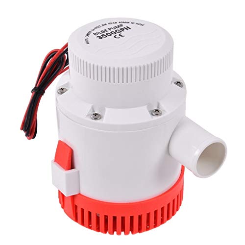 Goplus 3500 GPH 12V Electric Boat Bilge Water Pump Marine Plumbing Submersible 1-1/2" Hose