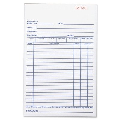 50 Sheet All-Purpose Forms Book [Set of 2] Size: 5.5" W x 8.5" D