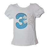 Frozen Snowflake Birthday T-Shirt w/Number Sequin Trim (Age 3)