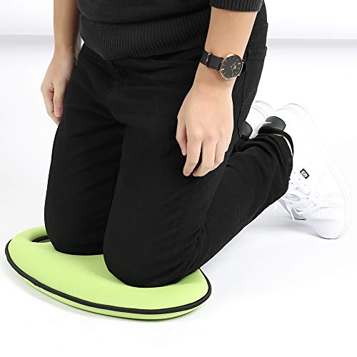 Pannow Memory Foam Kneeling Pad - Extra Large 20" x 12" Garden Kneeler for Gardening, Bath Kneeler for Baby Bath Tub, Kneeling Mat for Gym Yoga,THICKEST 1.8" (Green)