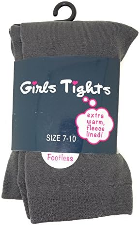 Leg Impressions Fleece Lined Footless Extra Warm Tights for Girls - Assorted Colors