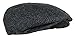Epoch Men's Classic Newsboy Cap, Flat Ivy Hat, Snap Brim Herringbone Tweed Cap (X-Large, 1935-Charcoal)